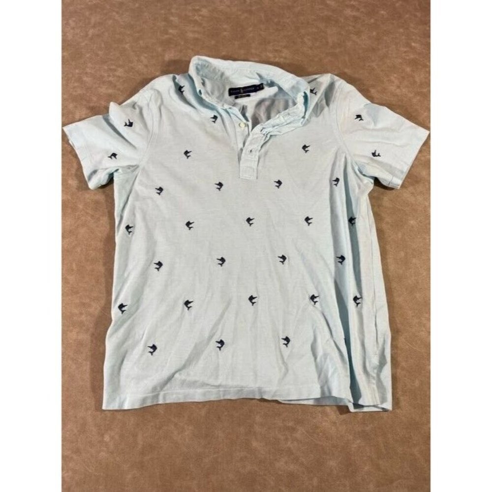 Ralph Lauren‎ Men's Polo Shirt Embroidered Knit Oxford Short Sleeve Large
